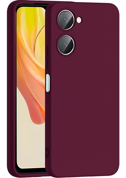Vivo Y18 Uyumlu Kılıf Mara Lansman Soft Silikon Içi Kadife Mürdüm modelleri
