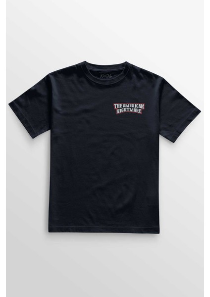 Unisex Lacivert T-Shirt American Nightmare Cody Rhodes Wwe Amerikan Güreşi Gym Ön Baskılı Tişört