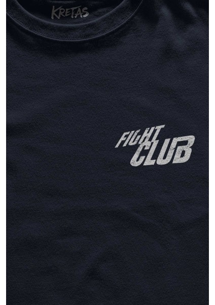 Unisex Lacivert T-Shirt Fight Club Film Marla Tyler Durden Minimal Ön Baskılı Tişört fiyatları