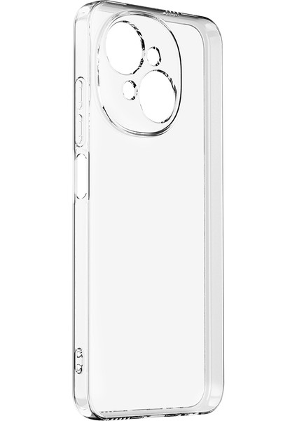 Tecno Spark Go 1 Uyumlu Kılıf Süper Silikon Kamera Korumalı Şeffaf Renksiz