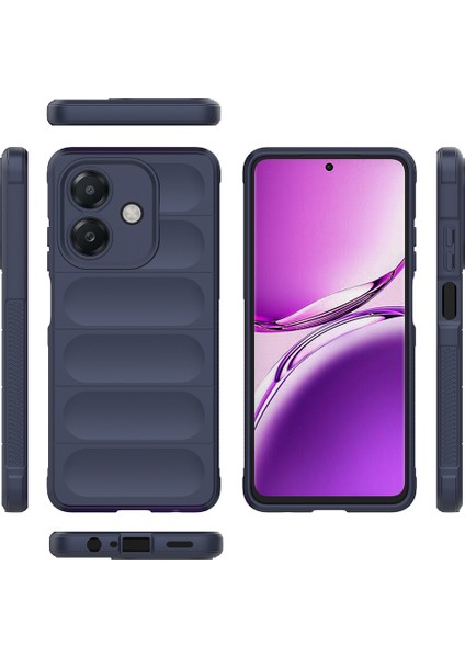 Oppo A3 Uyumlu Kılıf Etnik Optimum Mat Kamera Korumalı Silikon Lacivert fiyatları