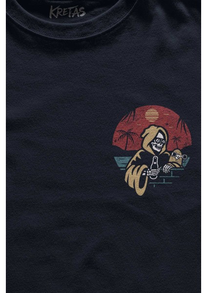 Unisex Lacivert T-Shirt Dont Kill My Vibe Funny Eğlenceli Minimal Ön Baskılı Tişört fiyatları