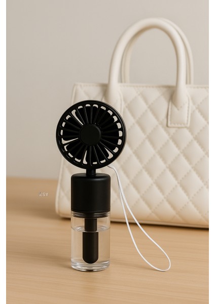 Su Buharlı El Fanı – Boyun Askılı, 4 Hız Kademeli Şarjlı Mini Vantilatör fırsatları