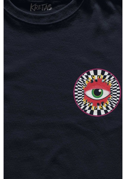 Unisex Lacivert T-Shirt Can't Sleep Urban Street Sokak Wear Minimal Ön Baskılı Tişört fiyatları