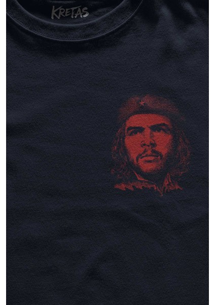 Lacivert Tişört Ernosto Che Guevara Red Star Kırımızı Yıldız Baskılı Unisex T-Shirt fiyatları