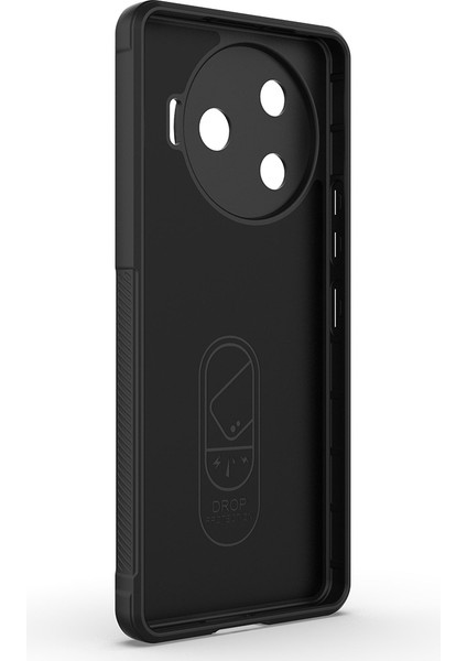 Tecno Spark 30 Pro Uyumlu Kılıf Etnik Optimum Mat Kamera Korumalı Silikon Siyah modelleri