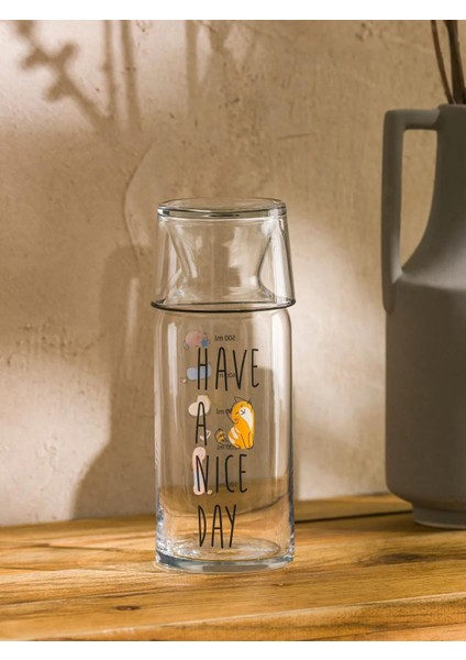 Lcw Accessorıes Kedi Baskılı Cam Sürahi 700 ml (W5) modelleri