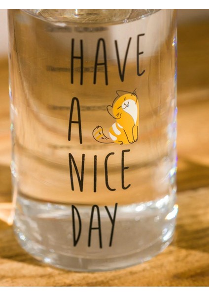 Lcw Accessorıes Kedi Baskılı Cam Sürahi 700 ml (W5) fırsatları