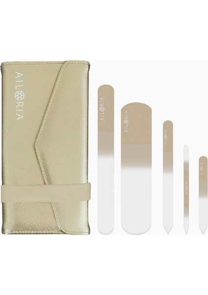 Aılorıa Contour Luxe Cam Törpü Seti, 5’li Lüks Tırnak Bakım Seti