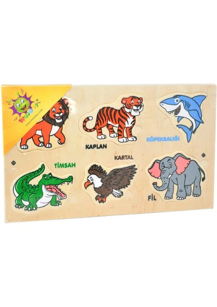 111 Woodoy Yapboz Vahşi Hayvanlar