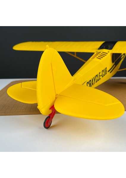 Rc Model Uçak, Piper Cub 800MM Eğitim Uçağı Gövde Kit
