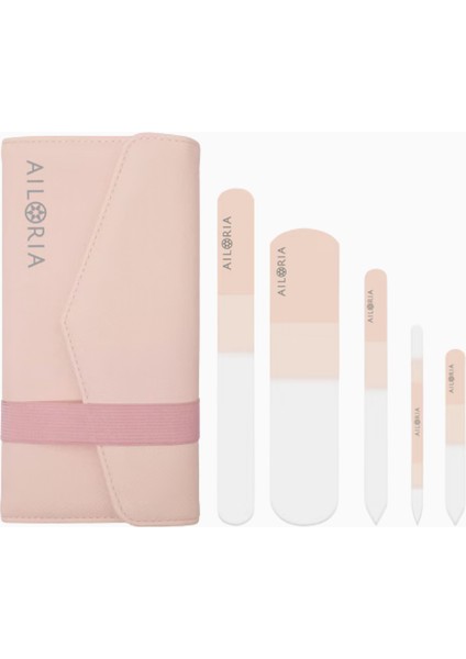 Aılorıa Contour Luxe Cam Törpü Seti, 5’li Lüks Tırnak Bakım Seti