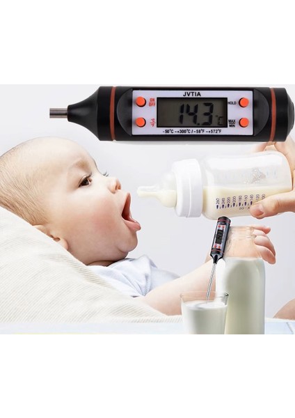 PİL HEDİYELİ Yemek Bebek Maması Yoğurt Mayalama Süt Et Izgara Gıda Digital Termometresi fiyatları