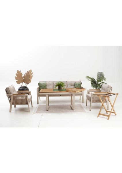 Arte Alüminyum Bahçe Oturma Grubu (3+1+1+M) fiyatları