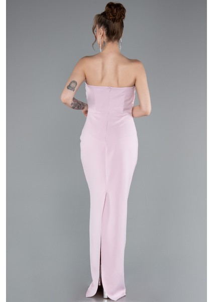 Taşlı Straplez Yaka Uzun Balık Abiye Elbise ABU4988 fiyatları