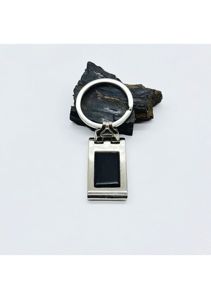 Özel Tasarım Oltu Taşı Işçilikli Anahtarlık