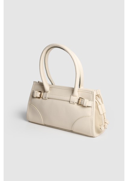 Kadın Aura Soft Deri El ve Çapraz Askılı Çanta Krem fiyatları