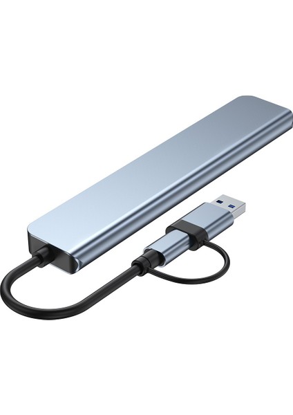 1 To 7 USB Çoğaltıcı Çoklayıcı USB Type-C Hub Port Adaptör fırsatları