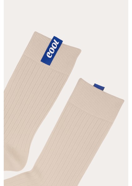 Erkek Cool Etiketli Soket Çorap Ekru fiyatları