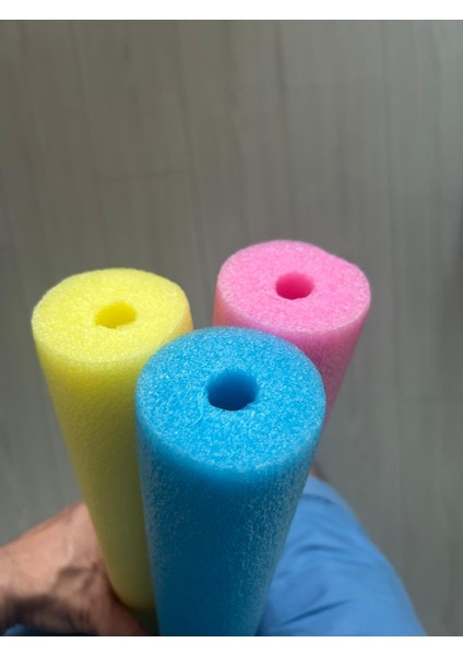3 Adet Delikli (Içi Boş) Deniz ve Havuz Yüzme Makarnası Köpük Sosis