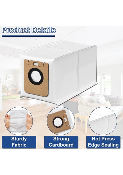 Vakum Süpürge Toz Torbaları Dreame Z10 PRO/L10 PLUS/D10 PLUS/D10S Plus Robot Vakum Süpürücü Için Aksesuarlar (Yurt Dışından) fiyatları