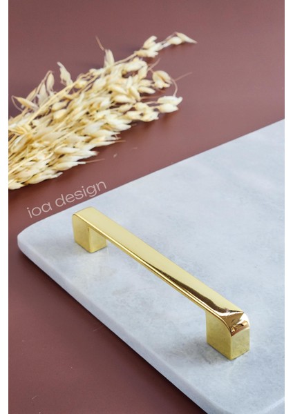 Nergis Model Gerçek Mermer Sunum Tepsisi - Altın Kulp modelleri