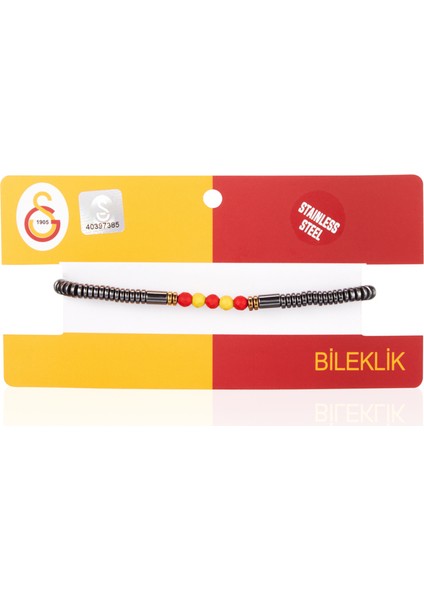 Galatasaray Doğal Taş (Hematit,oniks) Çelik Bileklik U251240