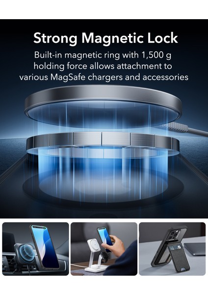 Iphone 16 Pro Max Halolock Magsafe Hybrid Silikon Kılıf Buzlu Siyah + Ekran Koruyucu Set
