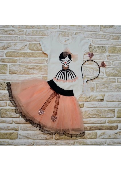 Yumuşak Tül Detaylı Bebek Kız Takımı modelleri