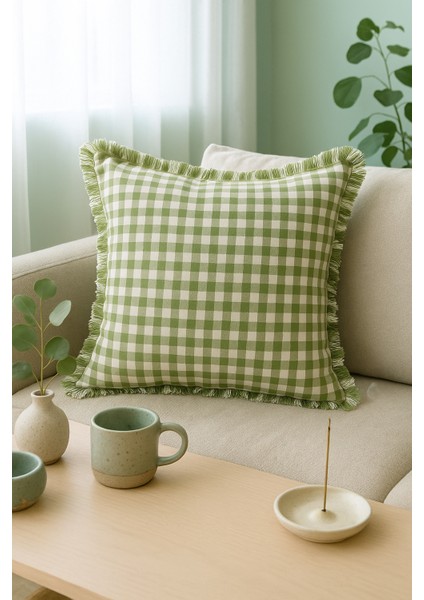 Ekose Kırlent Kılıfı (45*45)