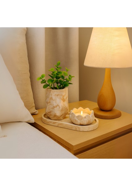 “Marble Touch” 3’lü Beton Dekor Set – Modern & Şık Tasarım