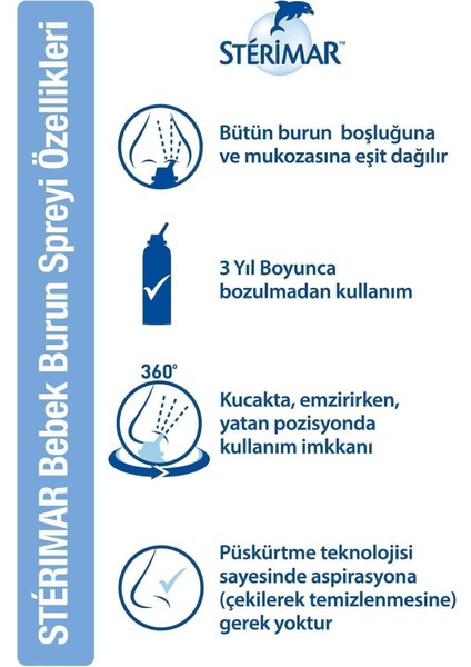 Sterimar Burun Spreyi Nose Hygiene Bebe 100 ml 2 Adet fırsatları