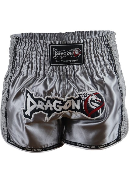 MT3076 Shiny Muay Thai Gri Kick Boks Şortu