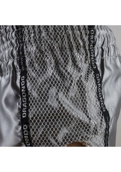 MT3076 Shiny Muay Thai Gri Kick Boks Şortu modelleri