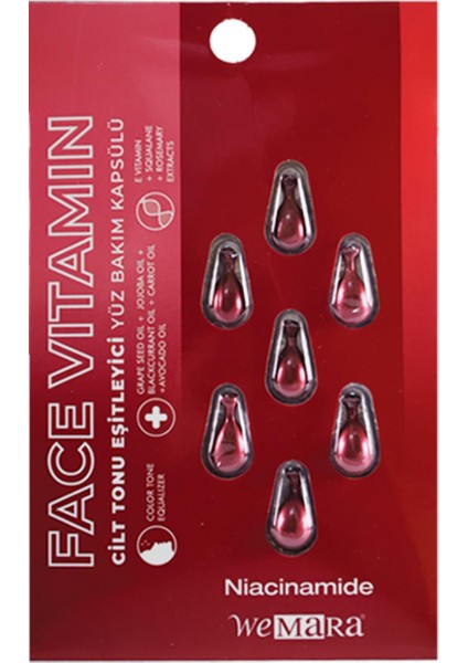 Nıacınamıde Ton Esıtleyıcı Yuz Bakım Kapsulu 7 Lı