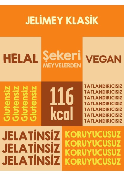 Jelimey Karma 6 Adet x 35 gr (3 Klasik + 3 Tropik Jelatinsiz Doğal Gummy Bear) fırsatları