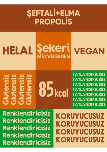 Bee Propolis Şeftali Meyve Barı 12 Adet | Sağlıklı Atıştırmalıklar – Glutensiz (25GR X 12 ADET) fırsatları