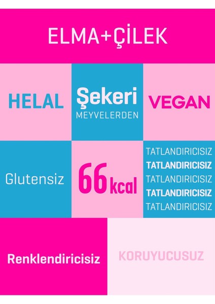 Tatlı Sever Meyve Barı – 24 Adet | Sağlıklı Atıştırmalıklar – Vegan, Glutensiz (20GR X 24 ADET) indirimleri