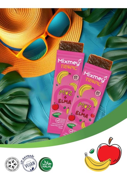 Muz Meyve Barı 24 Adet | Sağlıklı Atıştırmalıklar – Vegan, Glutensiz, Koruyucusuz (20GR X 24 ADET) indirimleri
