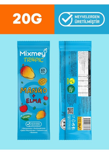 Tropik Meyve Bar Serisi 10 Adet | Sağlıklı Atıştırmalıklar – Vegan, Glutensiz (20GR X 10 ADET) indirimleri