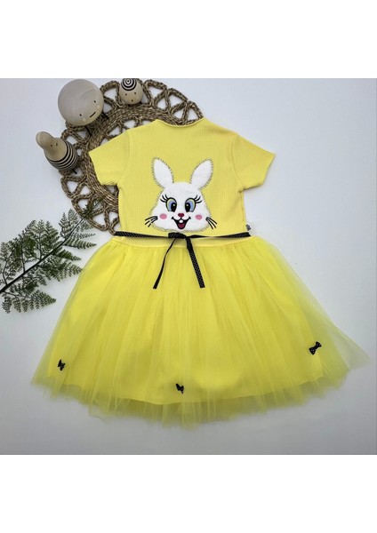 Trendy Sarı Kız Çocuk Elbisesi modelleri