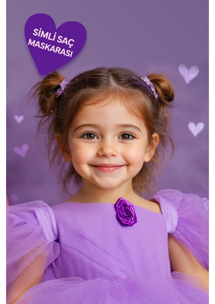 Lıttle Prıncess Sımlı Sac Maskarası Mor 6 ml modelleri