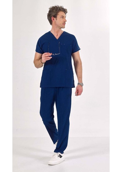 Blazer Mavi Core-Flex Erkek Likralı Cerrahi Takım