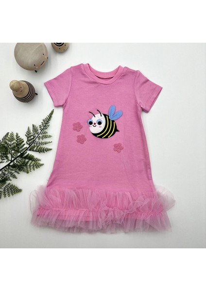 Zarif Pembe Kız Elbisesi modelleri