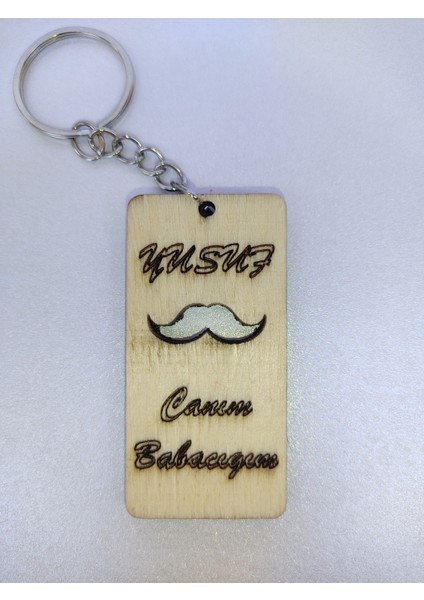 Kişiye Özel “canım Babacığım” Yazılı Ahşap Anahtarlık – Bıyık Detaylı Lazer Kesim – Kavak Kontraplak indirimleri