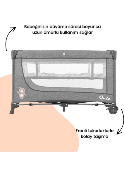 Lindo Oyun Parkı Park Yatak Bebek Beşik 70x120 Cm + Yataklı modelleri