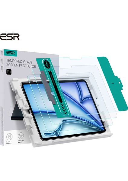 Ipad Pro 11 2024 Anti-Static Temperli Full Cam Ekran Koruyucu 2 Adet