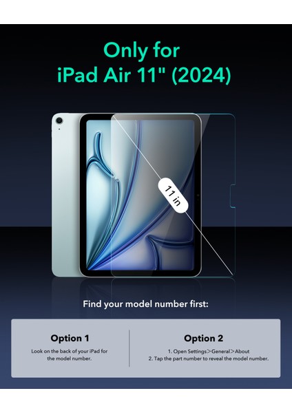 Ipad Pro 11 2024 Anti-Static Temperli Full Cam Ekran Koruyucu 2 Adet fırsatları
