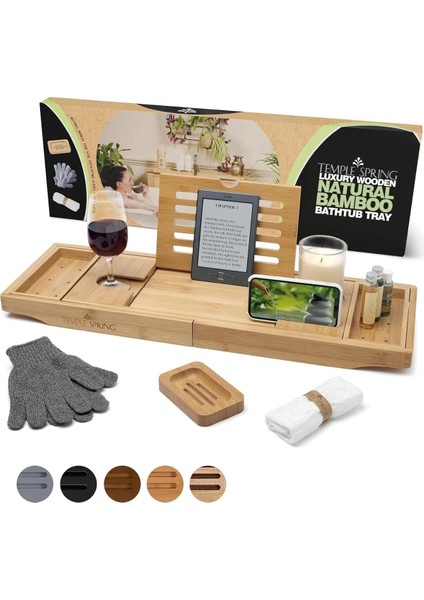 Ahşap Bambu Küvet Tepsisi