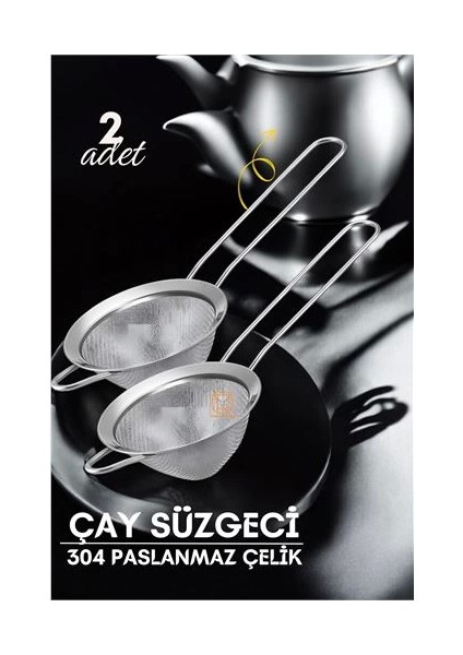 Bfs Klasik Çay Süzgeci 304 Paslanmaz Çelik 2 Adet
